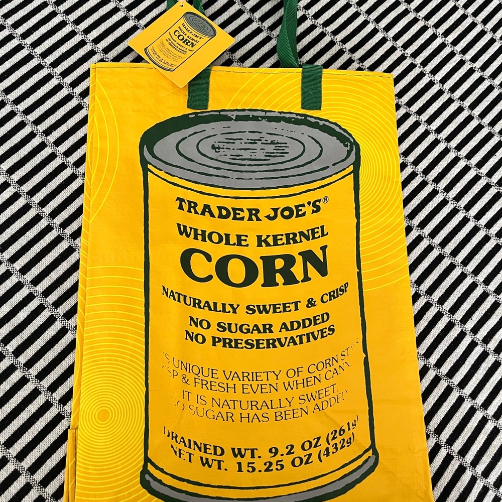 Trader Joe's Yellow Corn Tote Bag - Picture 1 of 2